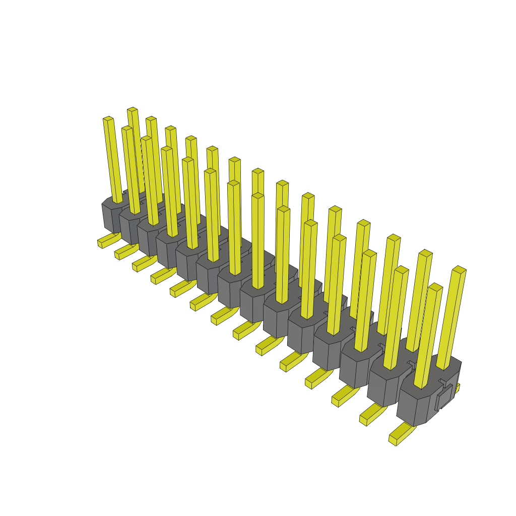 All Parts Connectors BTB Connectors TSM-114-02-S-DV-LC by Samtec