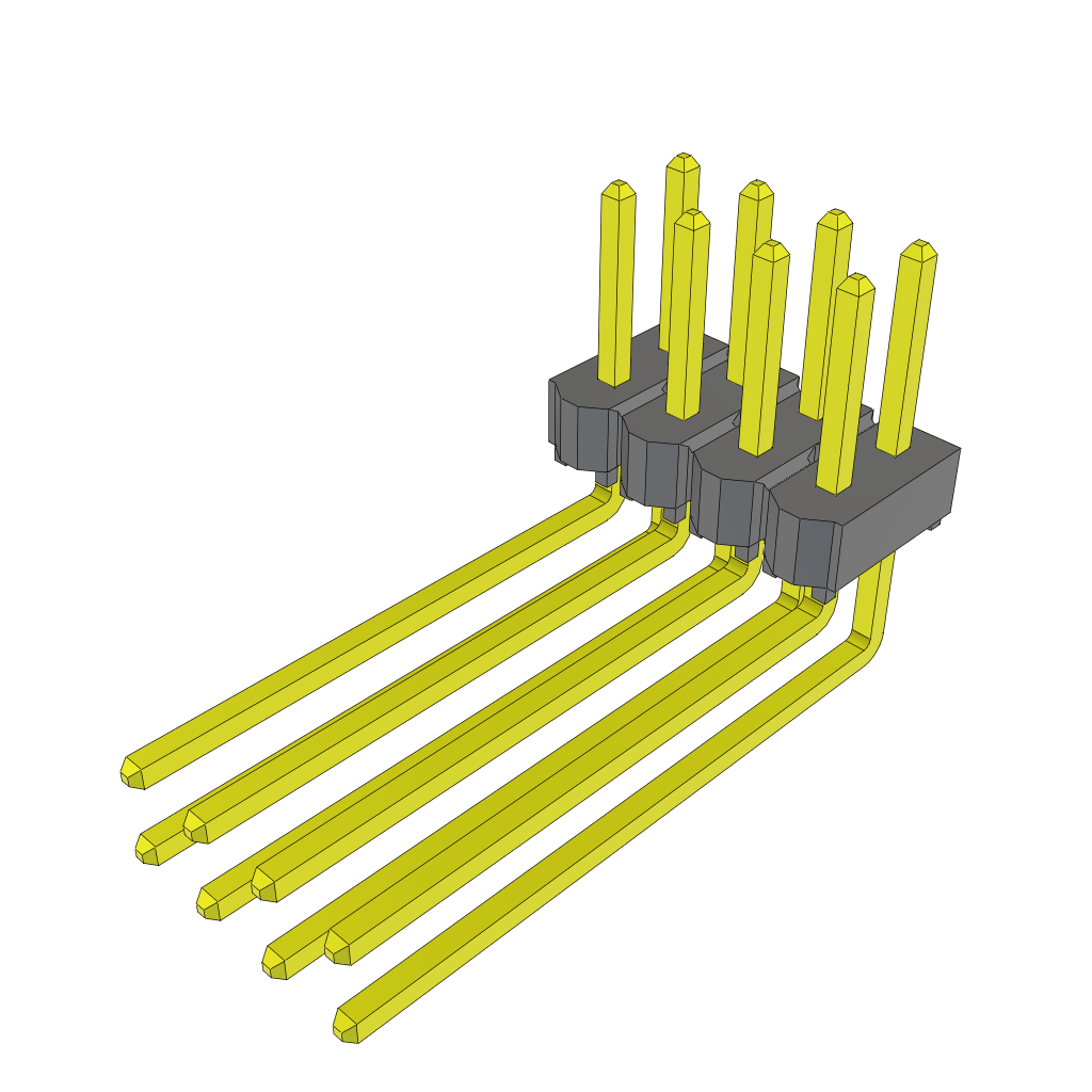 All Parts Connectors rugged connector TSW-104-12-T-D-RA by Samtec
