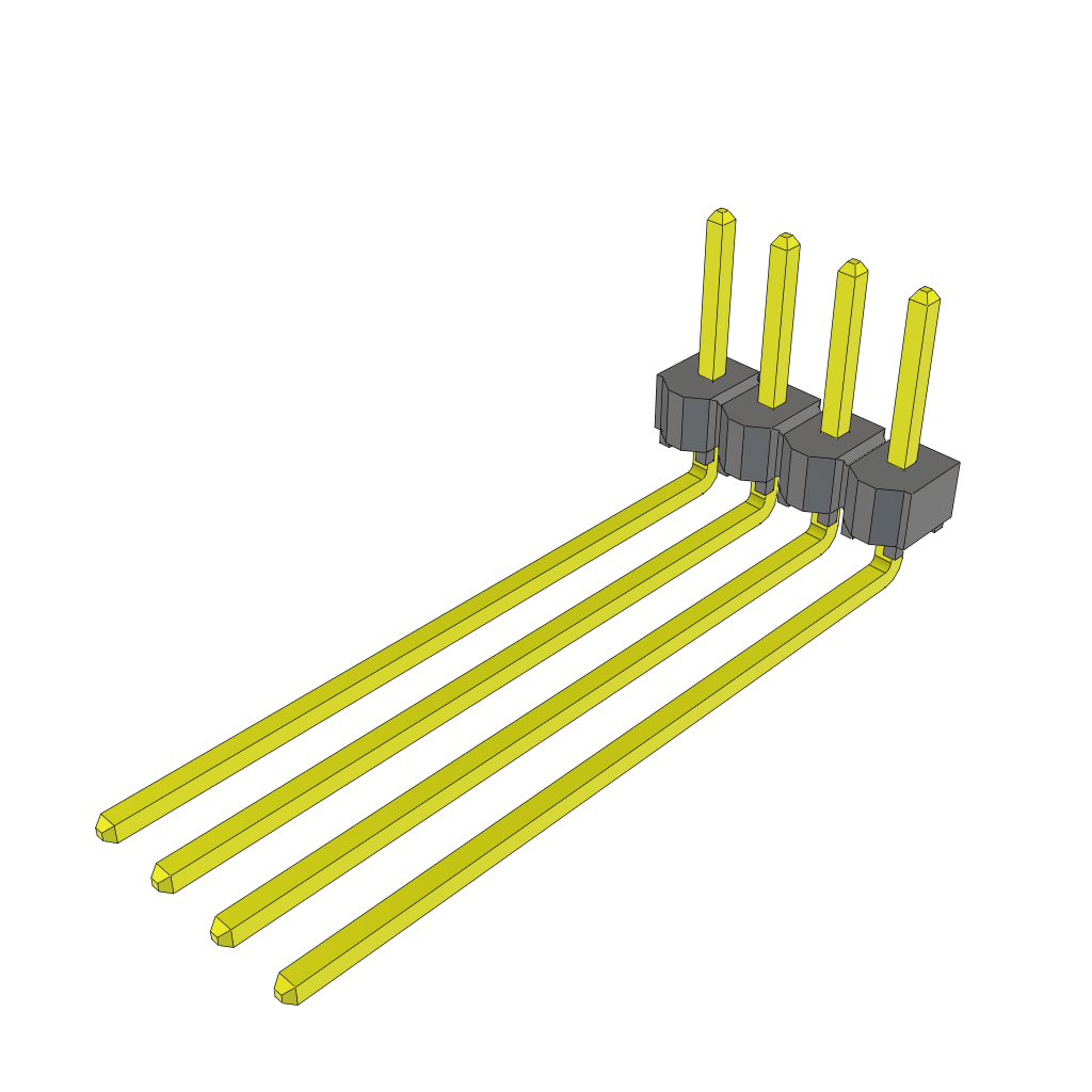 All Parts Connectors rugged connector TSW-104-27-G-S-RA by Samtec