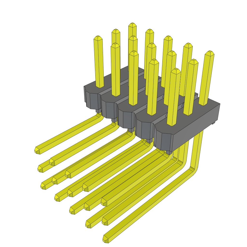 All Parts Connectors rugged connector TSW-105-09-F-T-RA by Samtec