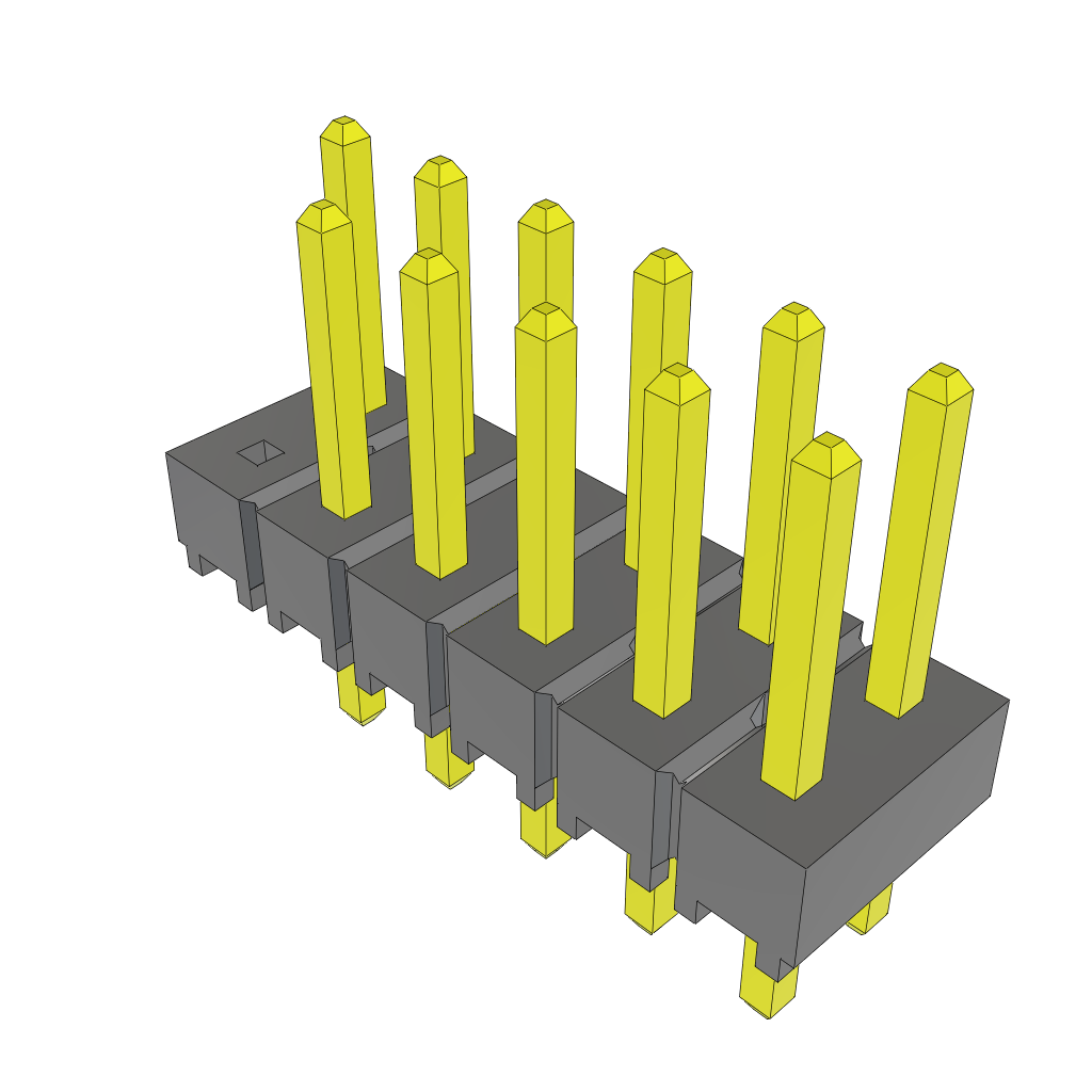 All Parts Connectors rugged connector TSW-106-07-L-D-001 by Samtec