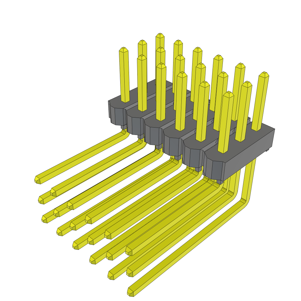 All Parts Connectors rugged connector TSW-106-10-T-T-RA by Samtec