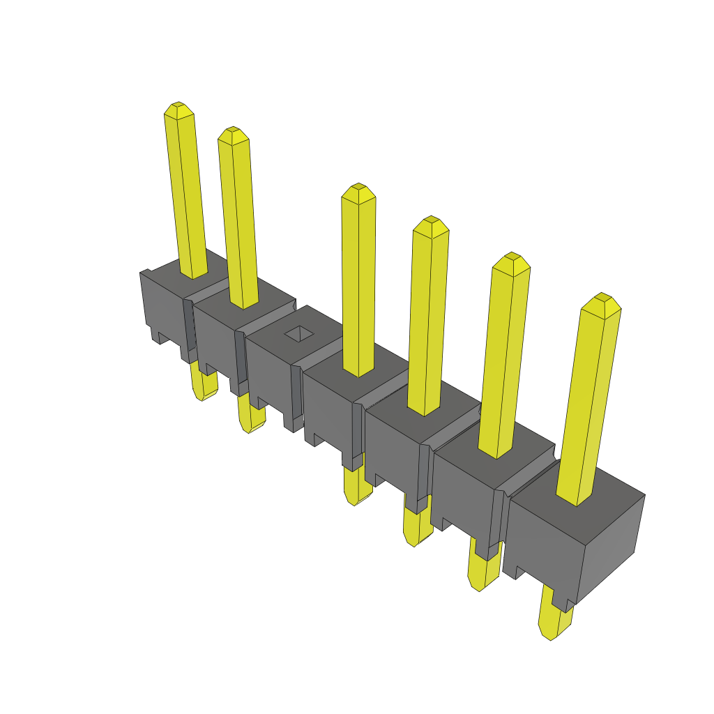 All Parts Connectors rugged connector TSW-107-07-T-S-005 by Samtec