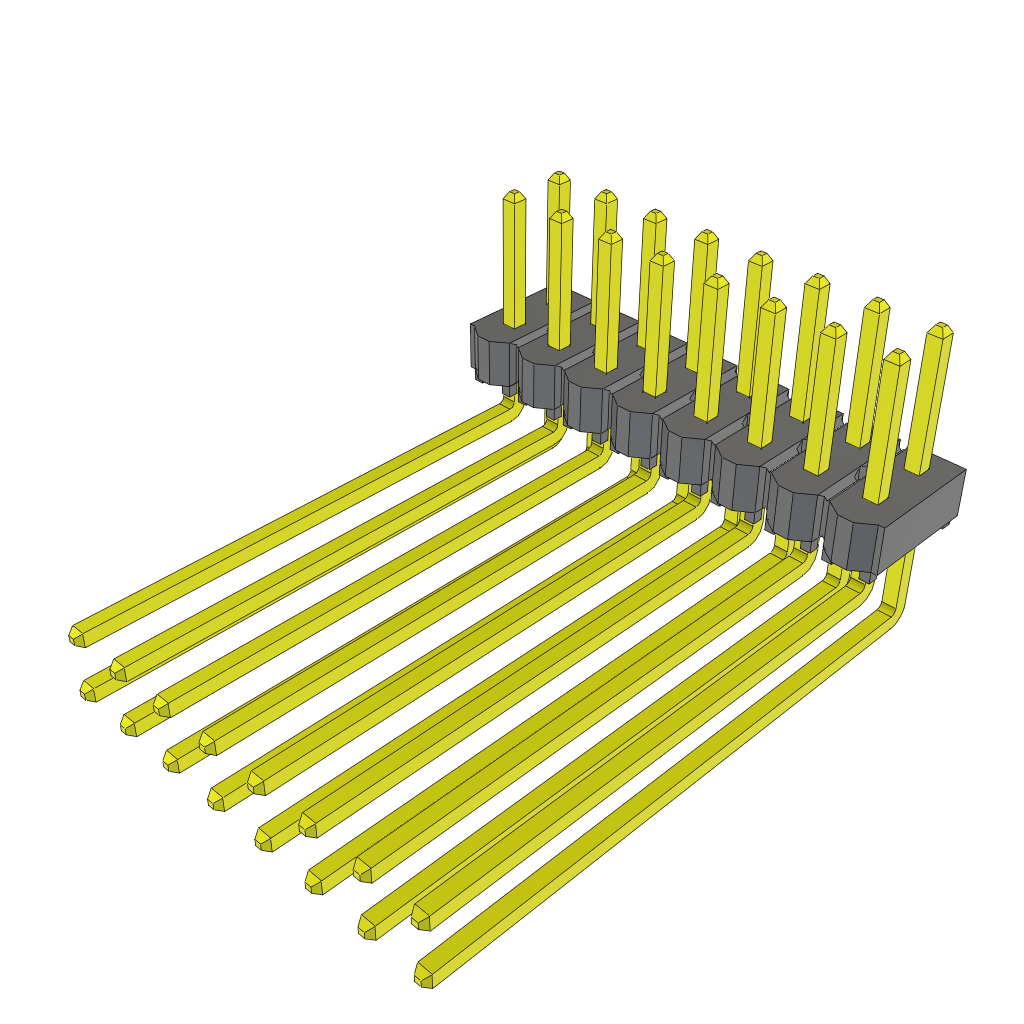 All Parts Connectors rugged connector TSW-108-13-F-D-RA by Samtec