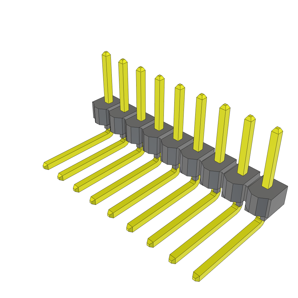All Parts Connectors rugged connector TSW-109-09-L-S-RA by Samtec