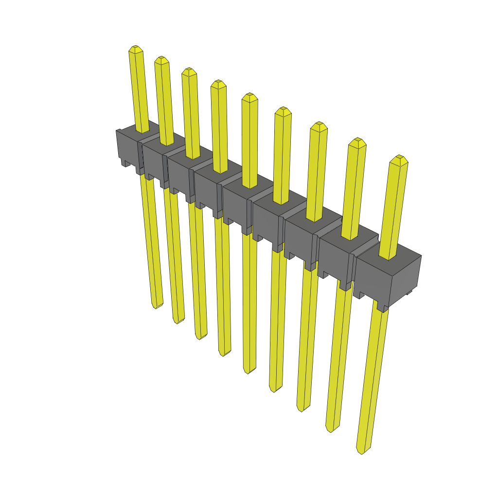 All Parts Connectors rugged connector TSW-109-10-T-S by Samtec