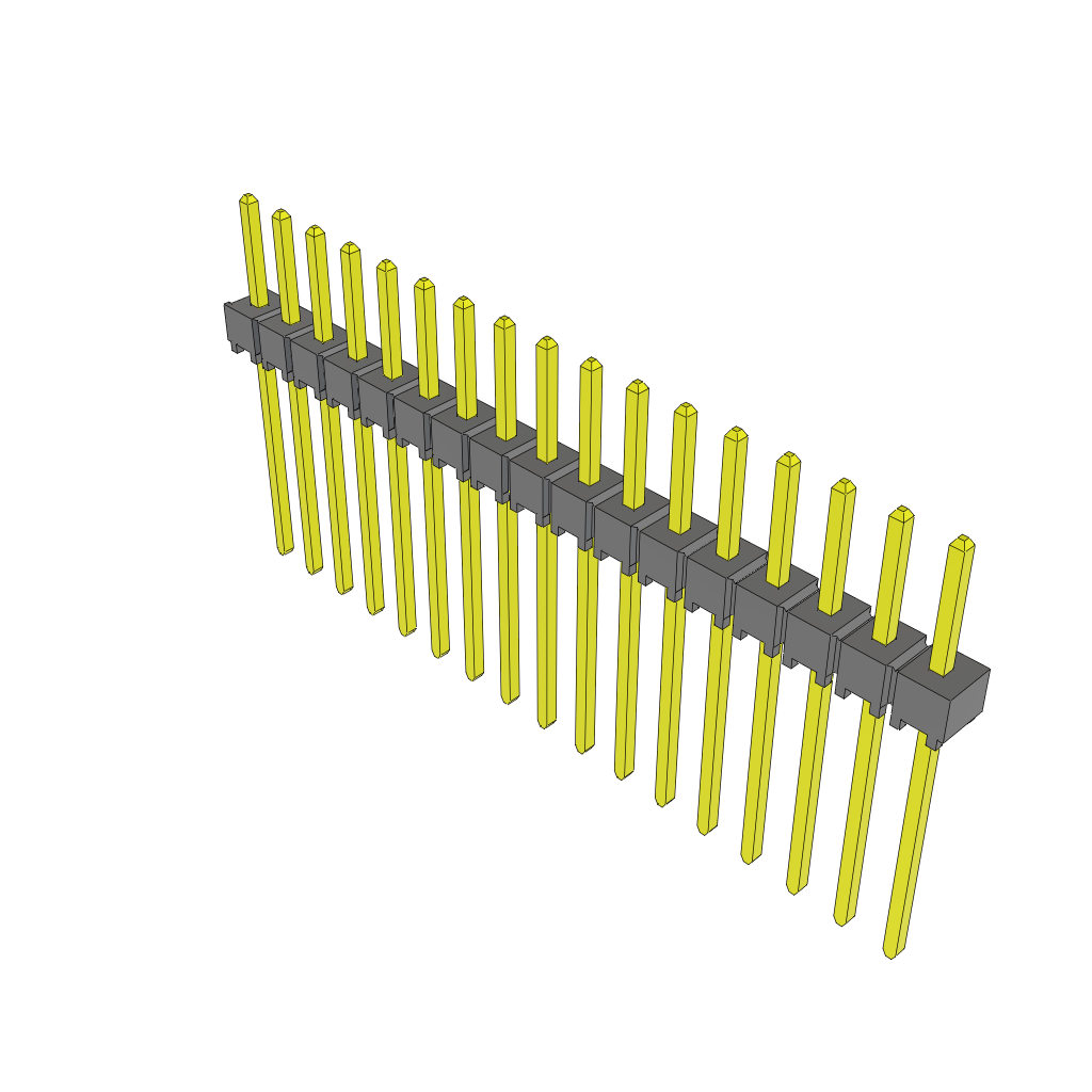 All Parts Connectors rugged connector TSW-117-10-T-S by Samtec