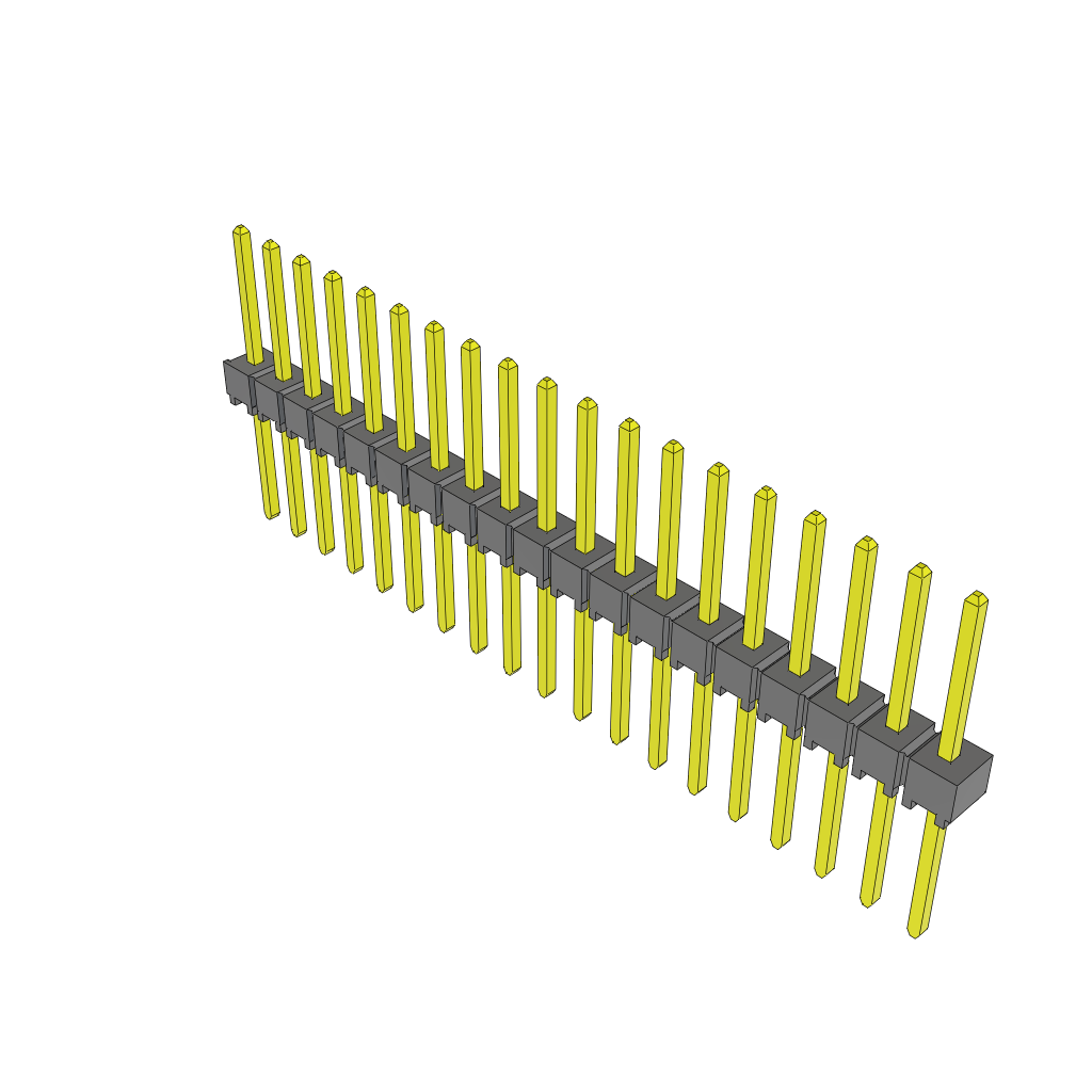 All Parts Connectors rugged connector TSW-119-16-T-S by Samtec
