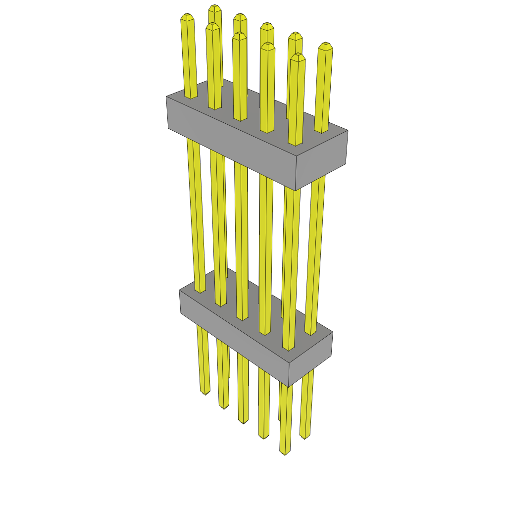 All Parts Connectors Backplane Connectors Hard Metric Connectors TW-05-12-G-D-625-300 by Samtec