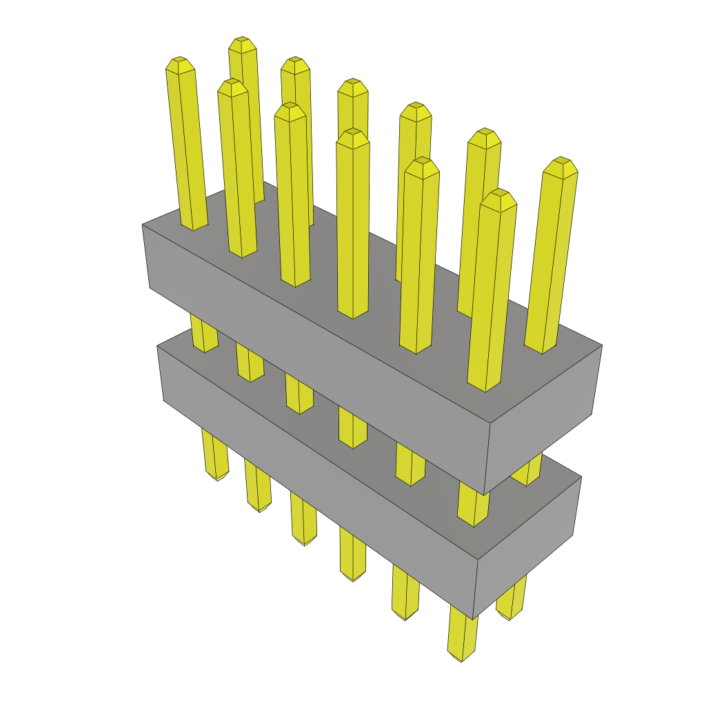 All Parts Connectors Backplane Connectors Hard Metric Connectors TW-06-03-G-D-235-120 by Samtec