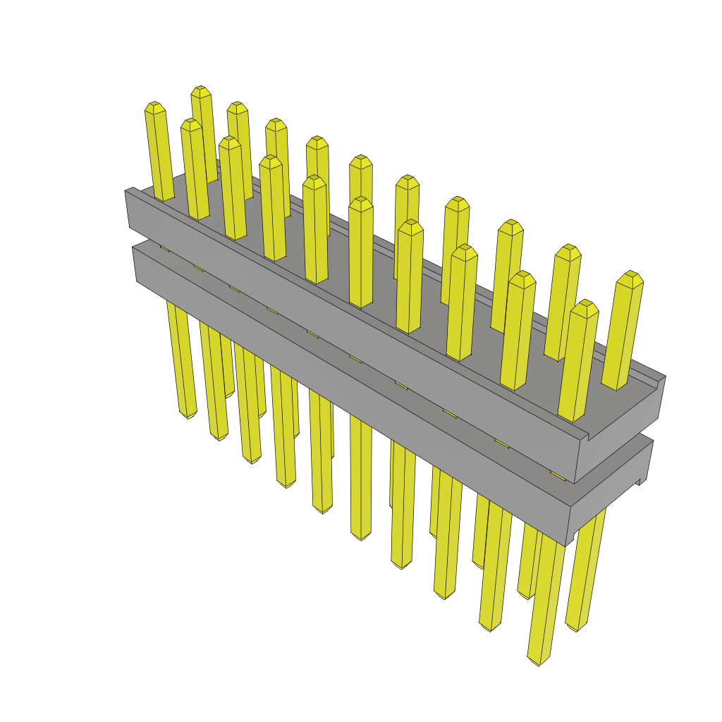 All Parts Connectors Backplane Connectors Hard Metric Connectors TW-10-03-L-D-150-255 by Samtec