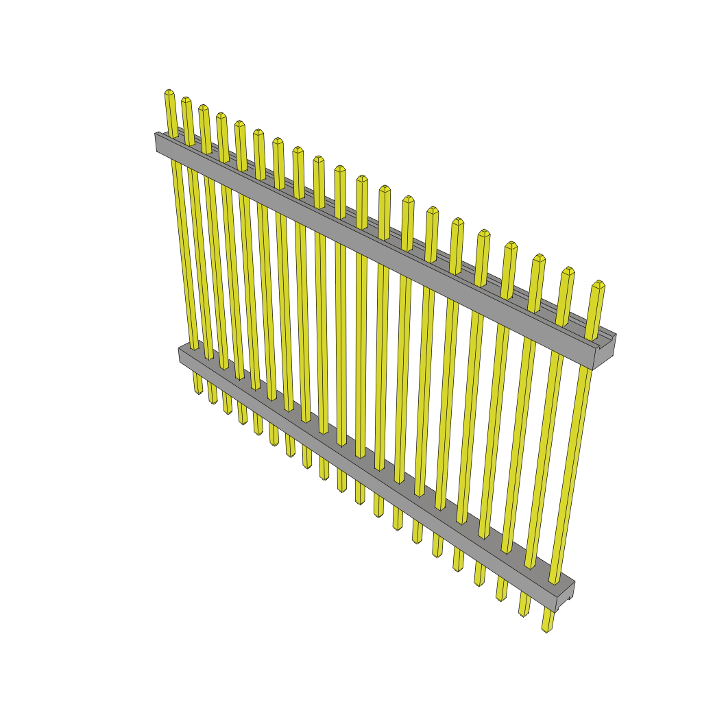 All Parts Connectors Backplane Connectors Hard Metric Connectors TW-20-12-G-S-840-135 by Samtec