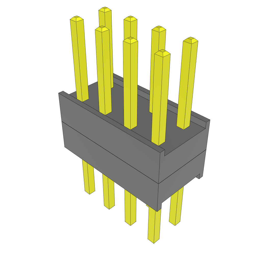 All Parts Connectors Backplane Connectors Hard Metric Connectors ZW-04-15-G-D-200-200 by Samtec