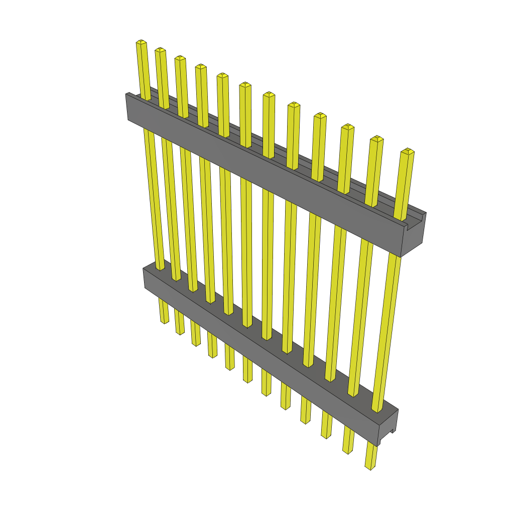 All Parts Connectors Backplane Connectors Hard Metric Connectors ZW-12-13-T-S-853-185 by Samtec