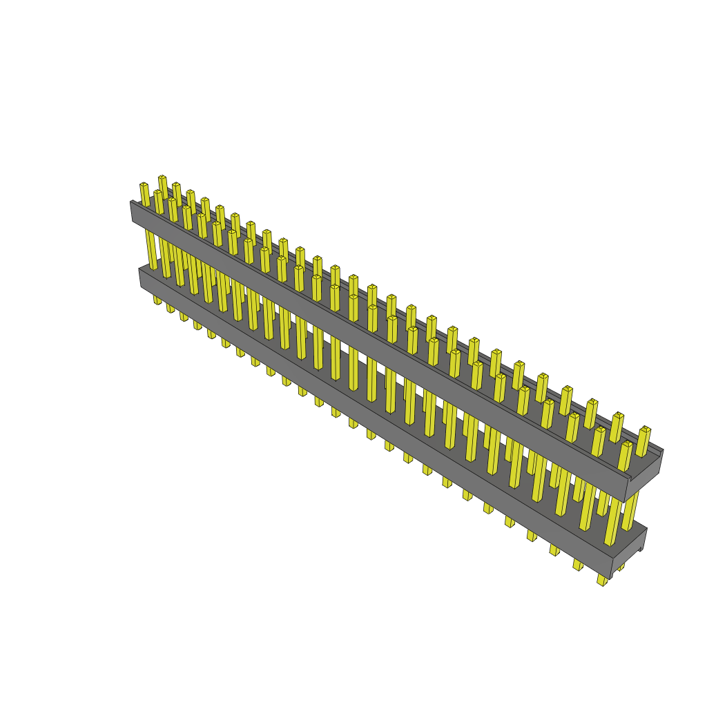 All Parts Connectors Backplane Connectors Hard Metric Connectors ZW-26-15-T-D-445-095 by Samtec