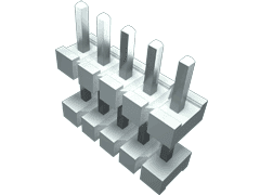 All Parts Connectors PC Board Board to Board JW-04-04-T-S-825-244 by Samtec