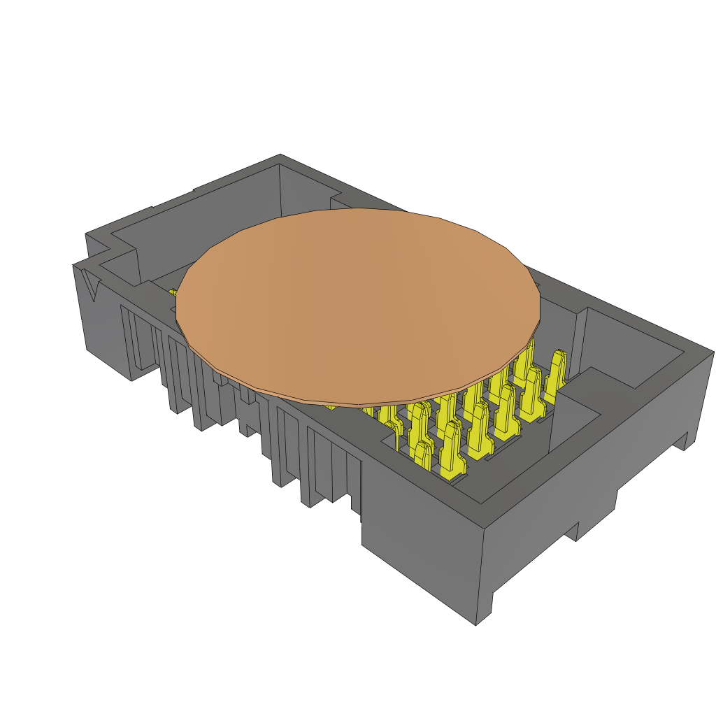 All Parts Connectors Smart Card Connectors LPAM-10-01.0-S-06-2-K-TR by Samtec