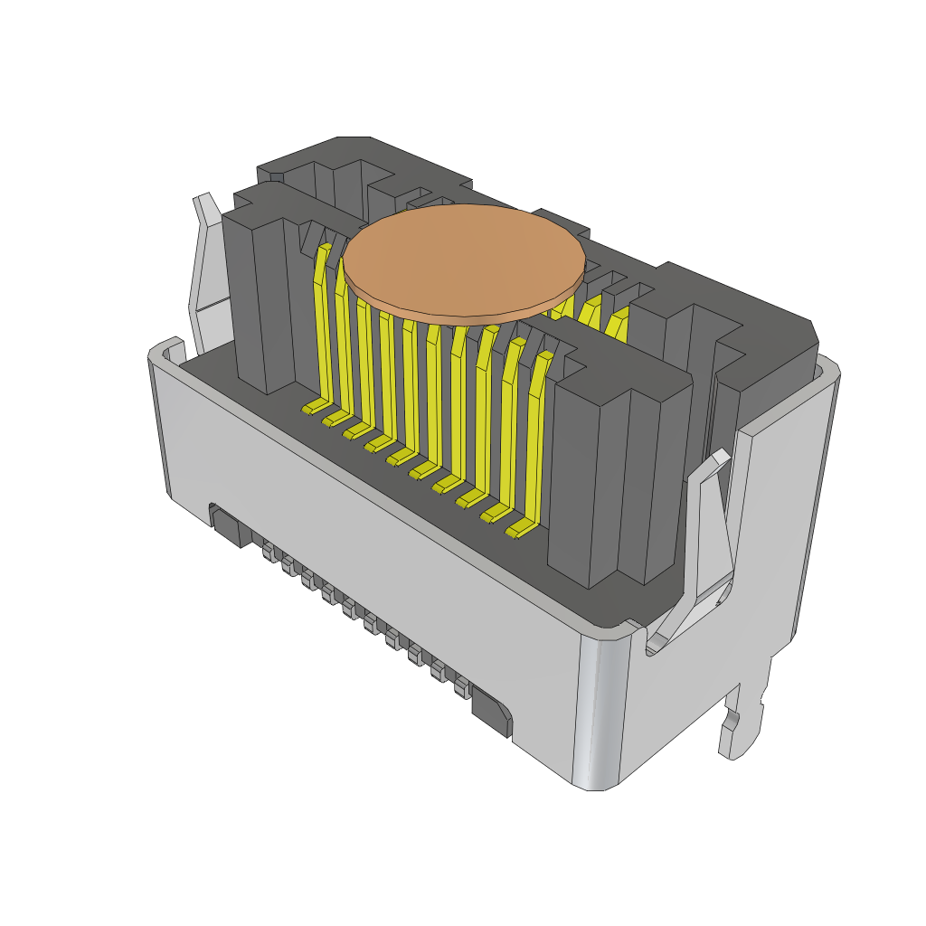 All Parts Connectors Smart Card Connectors LSHM-110-04.0-S-DV-A-S-K-TR by Samtec
