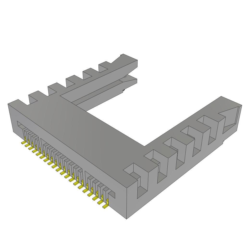 All Parts Connectors Smart Card Connectors MB1-120-01-S-S-01-SL by Samtec