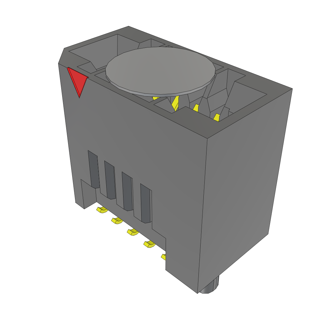 All Parts Connectors Smart Card Connectors MECF-05-01-L-DV-NP-K-TR by Samtec