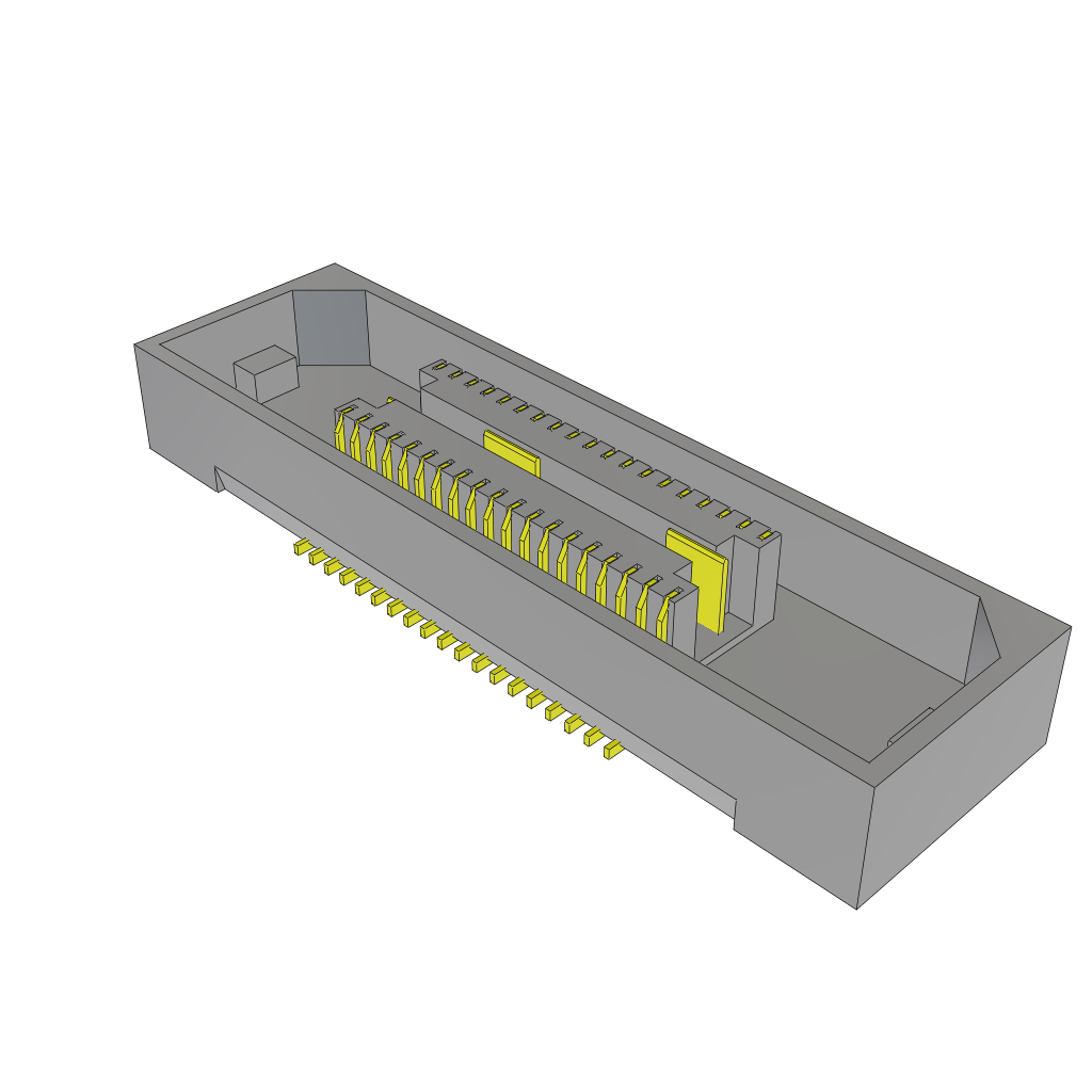 All Parts Connectors Backplane Connectors Hard Metric Connectors MIS-019-01-F-D-TR by Samtec