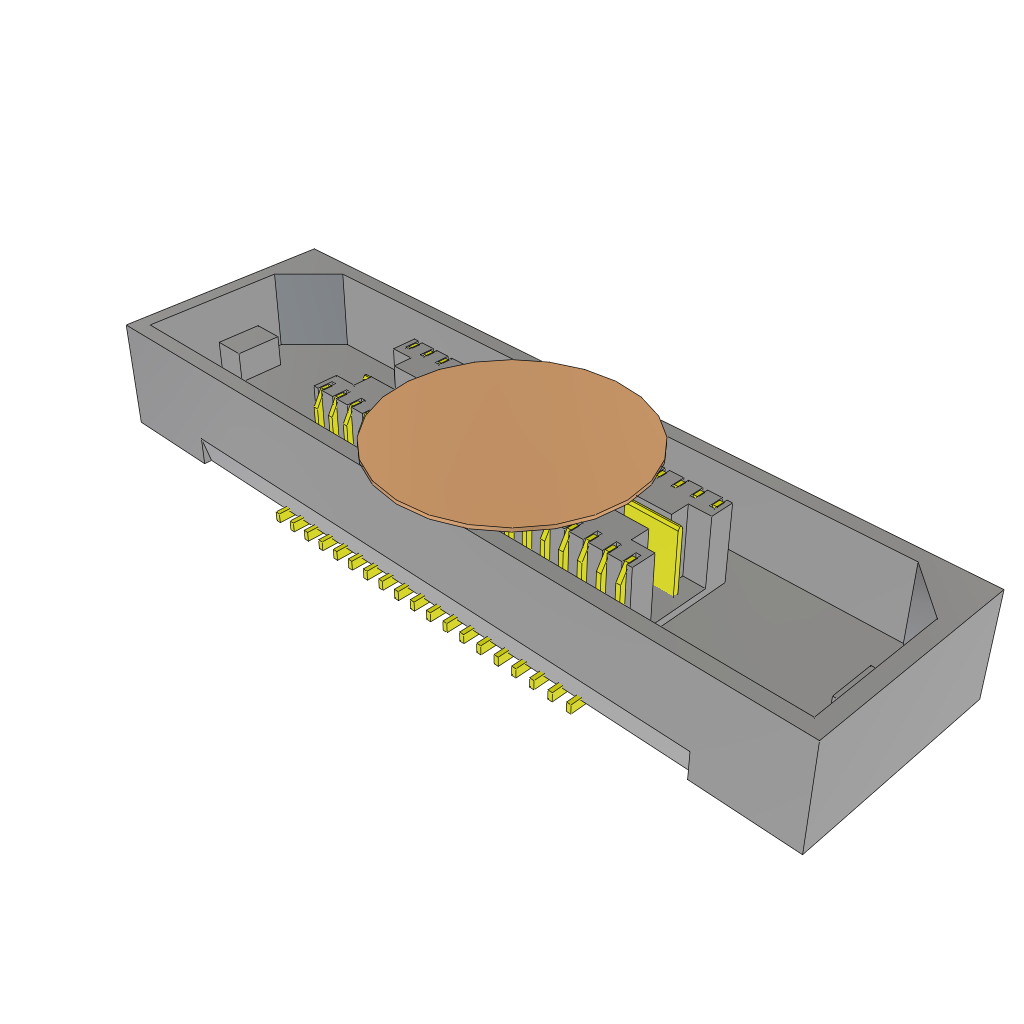 All Parts Connectors Smart Card Connectors MIS-019-01-H-D-K-TR by Samtec