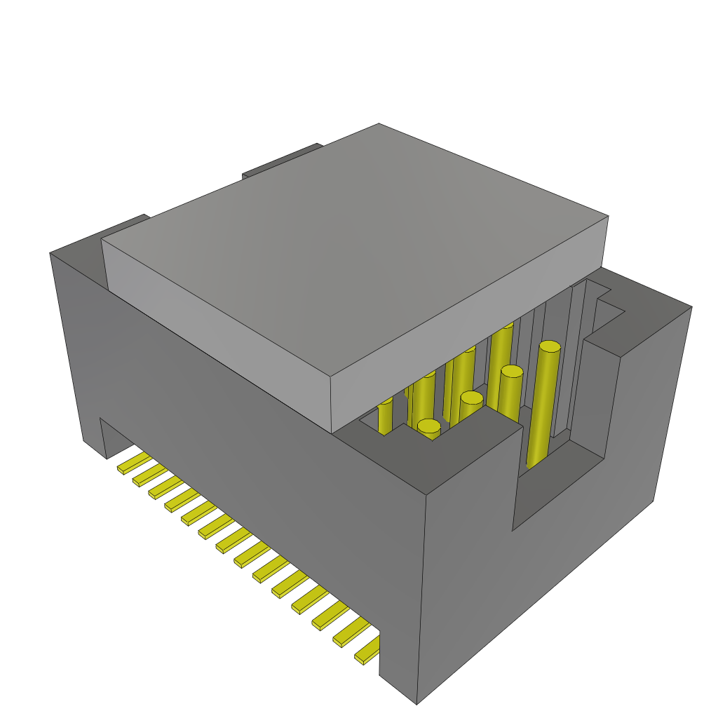 All Parts Connectors BTB Connectors MOLC-107-02-STL-Q-P-TR by Samtec