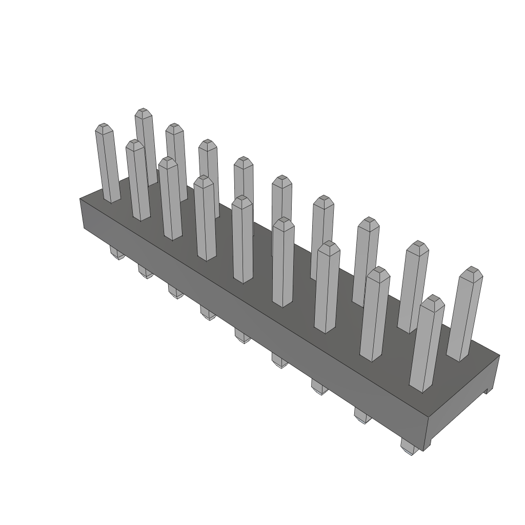 All Parts Connectors BTB Connectors MTMM-109-02-T-D-135 by Samtec