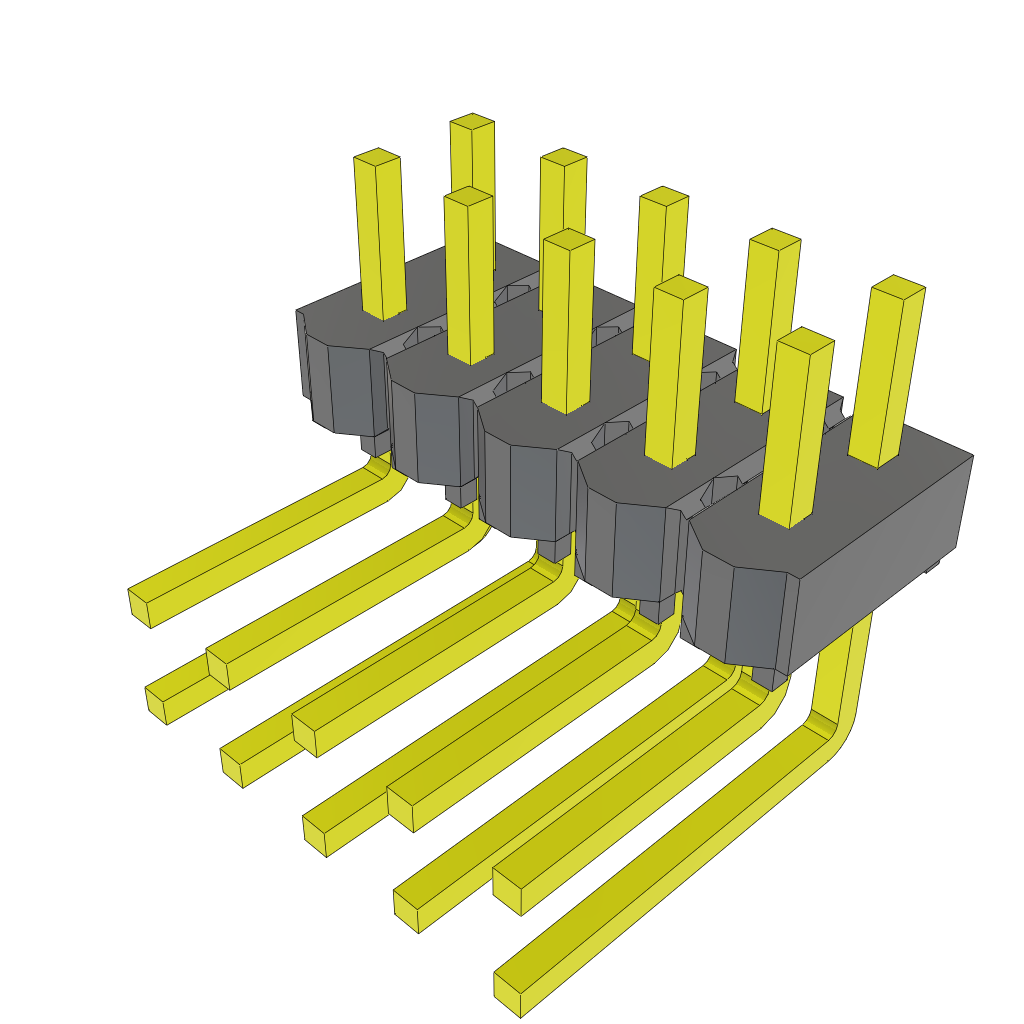 Headers & Wire Housings MTSW-105-08-S-D-130-RA by Samtec
