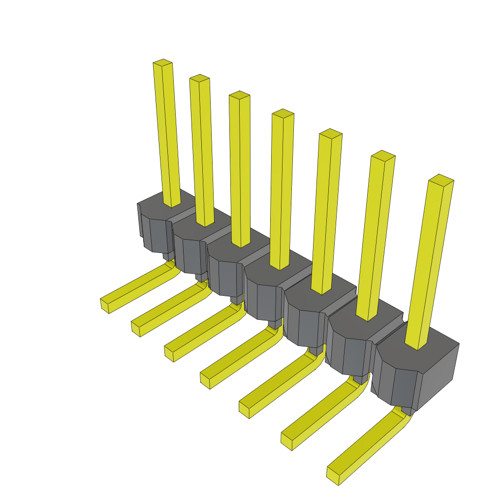 Headers & Wire Housings MTSW-107-22-T-S-300-RA by Samtec