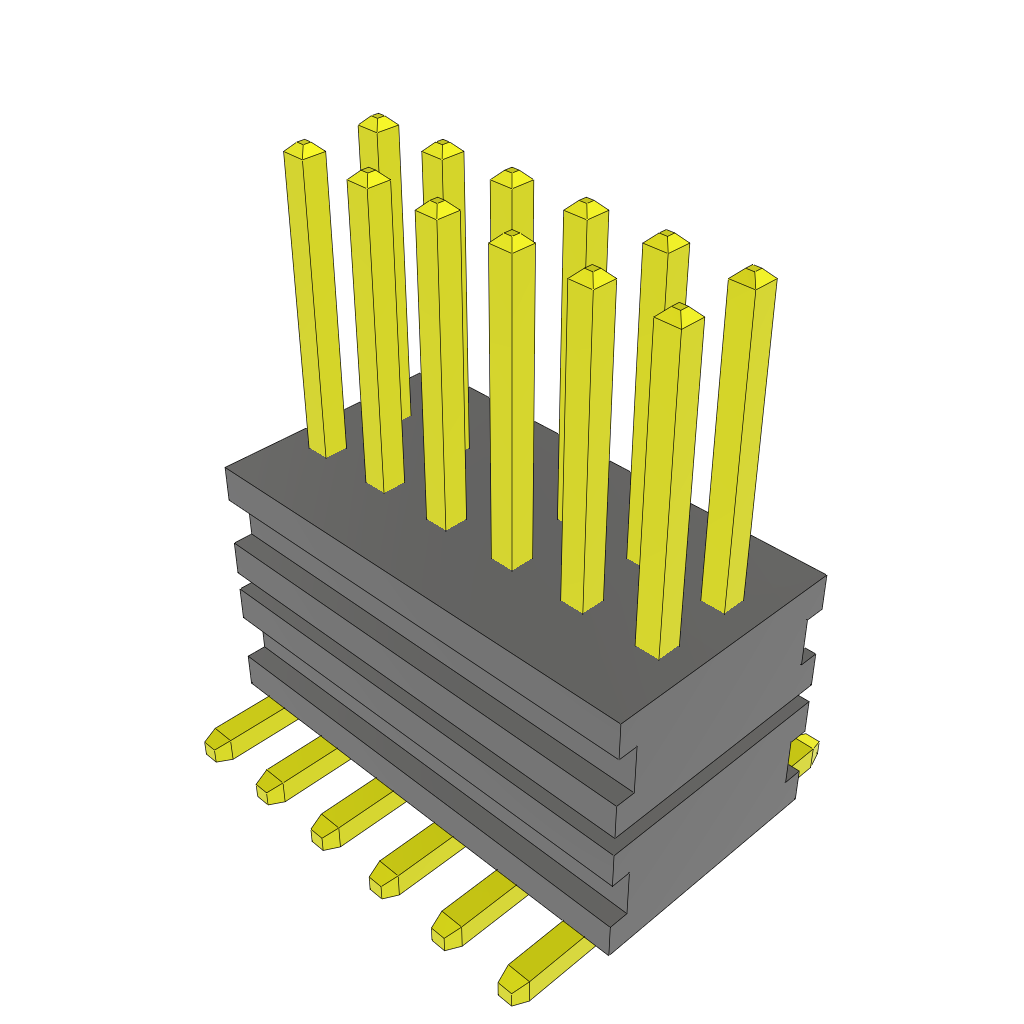 All Parts Connectors Backplane Connectors Hard Metric Connectors MW-06-03-G-D-139-146 by Samtec