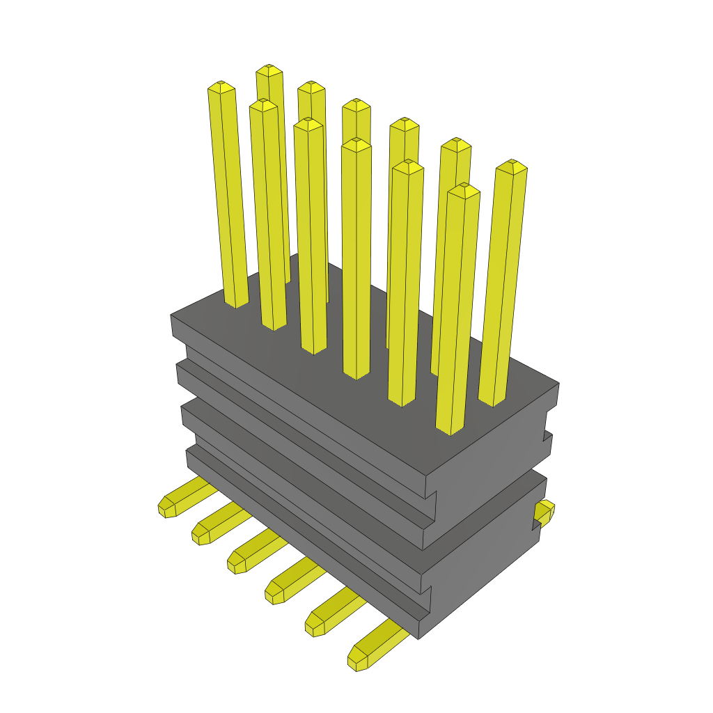 All Parts Connectors Backplane Connectors Hard Metric Connectors MW-06-03-G-D-150-160-A by Samtec