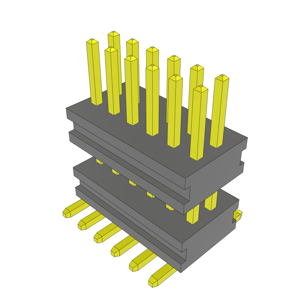 All Parts Connectors Backplane Connectors Hard Metric Connectors MW-06-03-G-D-180-100-A by Samtec