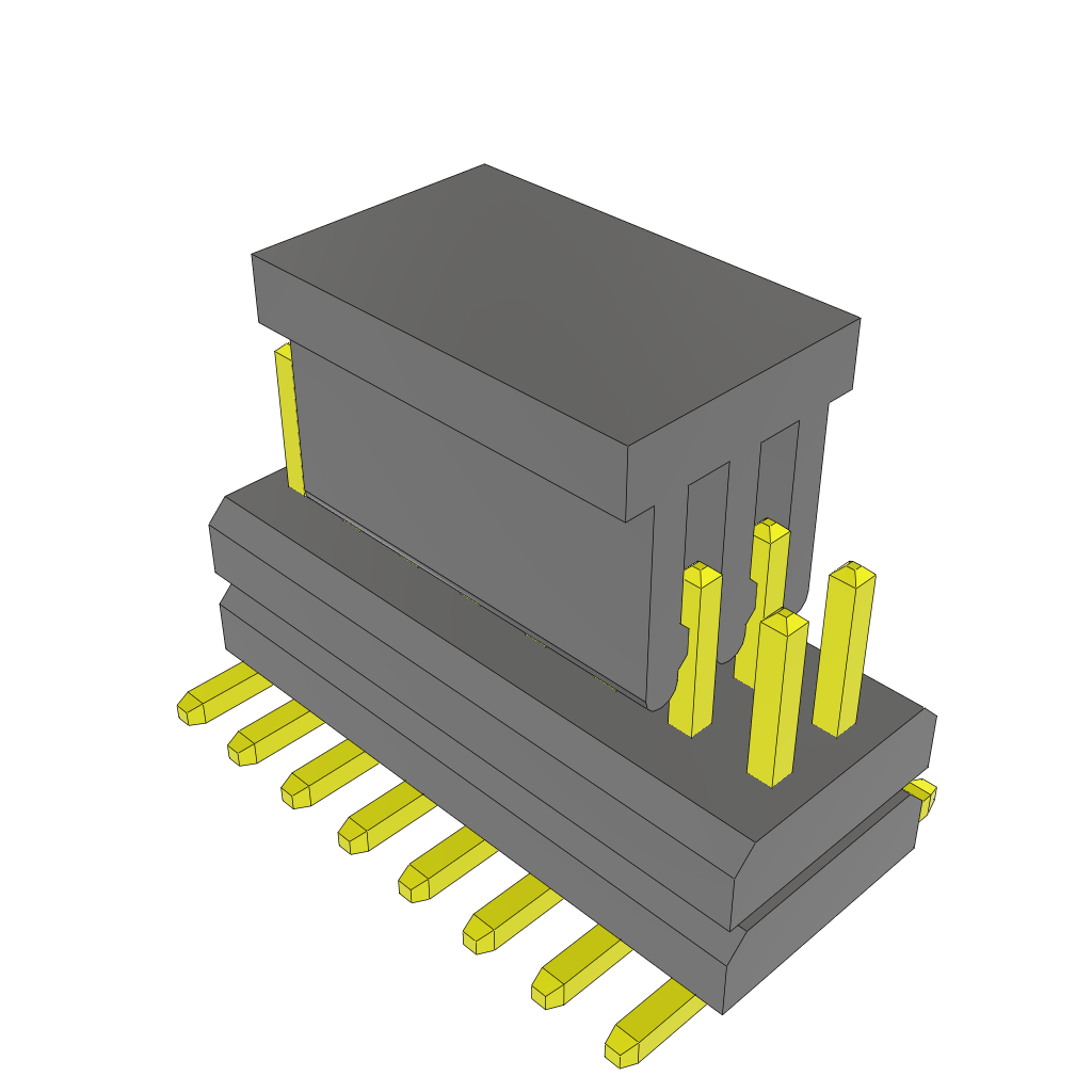 All Parts Connectors Backplane Connectors Hard Metric Connectors MW-08-03-G-D-096-075-P by Samtec