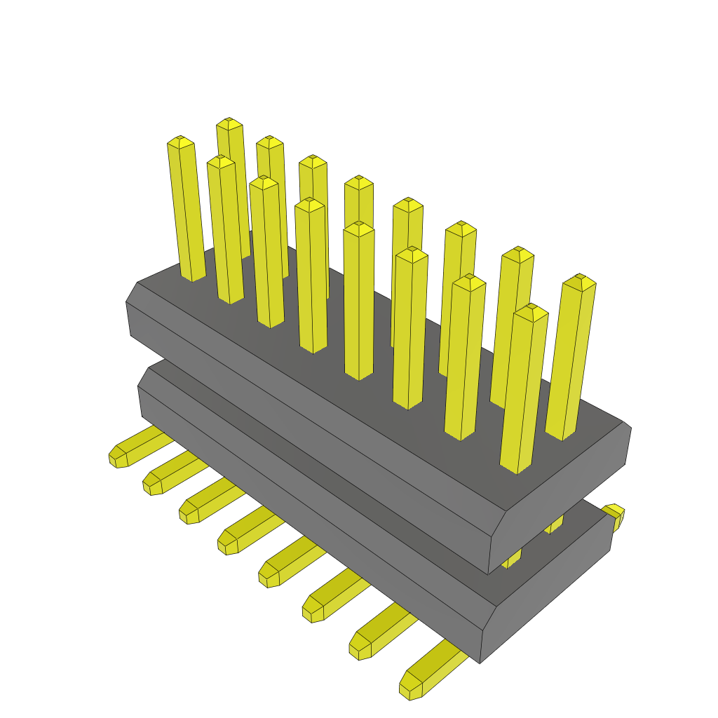 All Parts Connectors Backplane Connectors Hard Metric Connectors MW-08-03-G-D-120-100 by Samtec