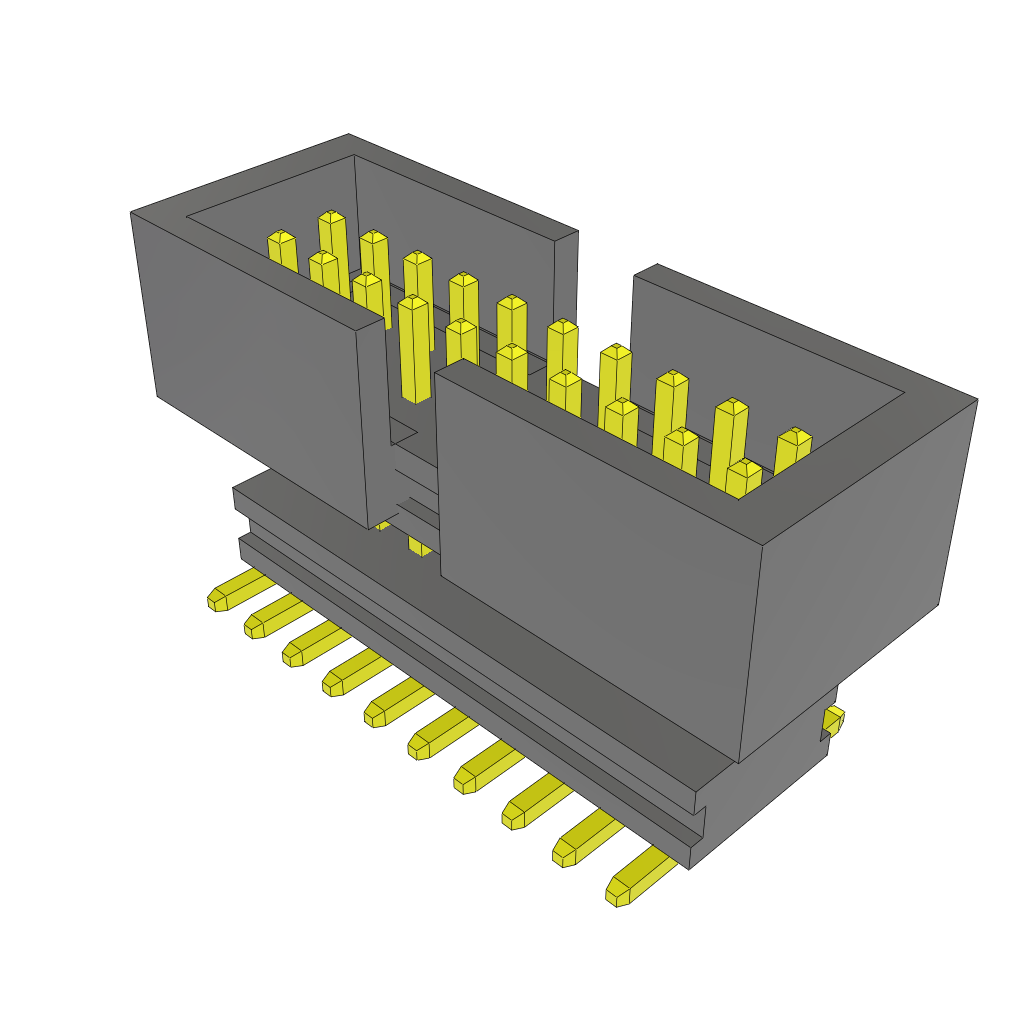 All Parts Connectors Backplane Connectors Hard Metric Connectors MW-10-03-F-D-181-065-ES-A by Samtec
