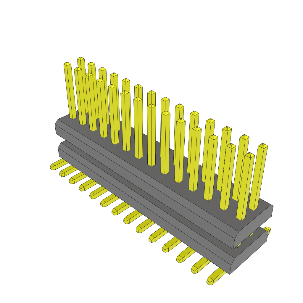 All Parts Connectors Backplane Connectors Hard Metric Connectors MW-14-03-G-D-120-148 by Samtec