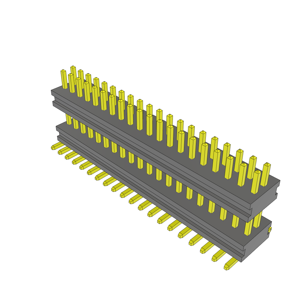 All Parts Connectors Backplane Connectors Hard Metric Connectors MW-20-03-G-D-210-065 by Samtec