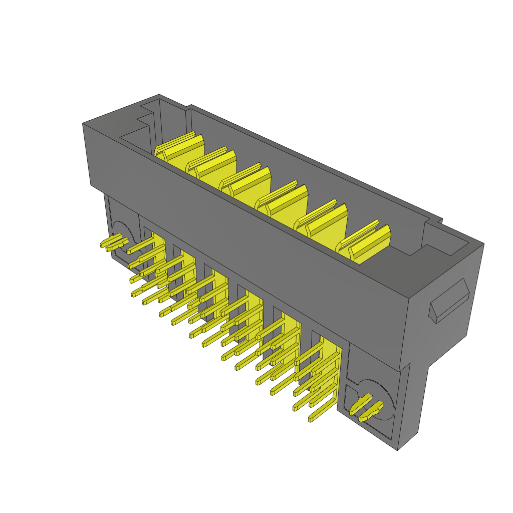 All Parts Connectors PC Board Board to Board PET-06-02-S-RA-LC by Samtec