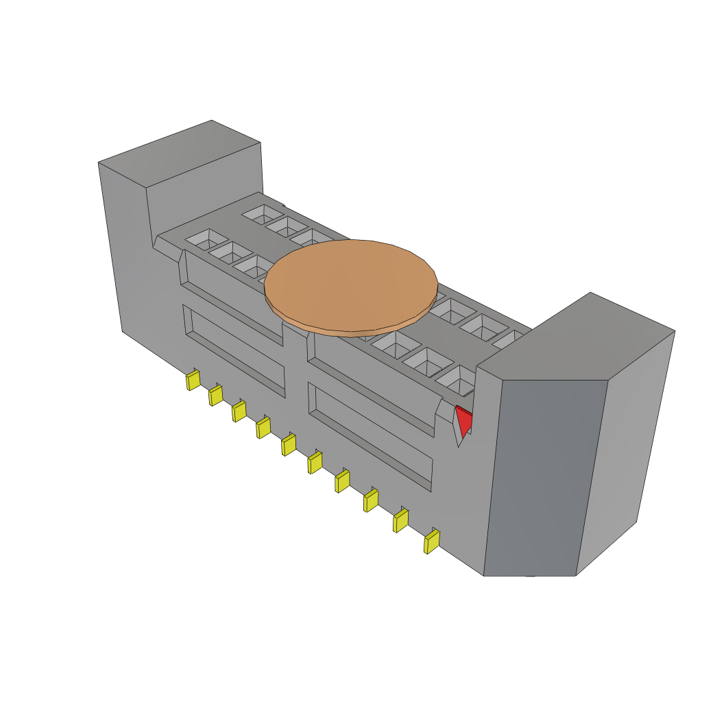 All Parts Connectors rugged connector SEM-110-02-03.0-FG-D-A-K-TR by Samtec