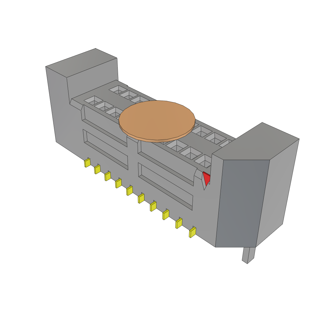 All Parts Connectors rugged connector SEM-110-02-03.0-G-D-WT-K by Samtec
