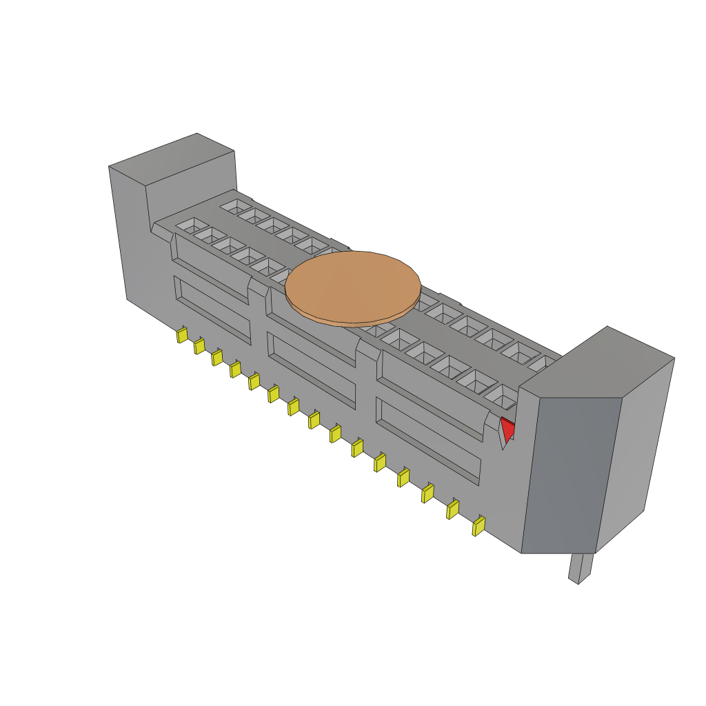 All Parts Connectors rugged connector SEM-115-02-03.0-FG-D-WT-K by Samtec