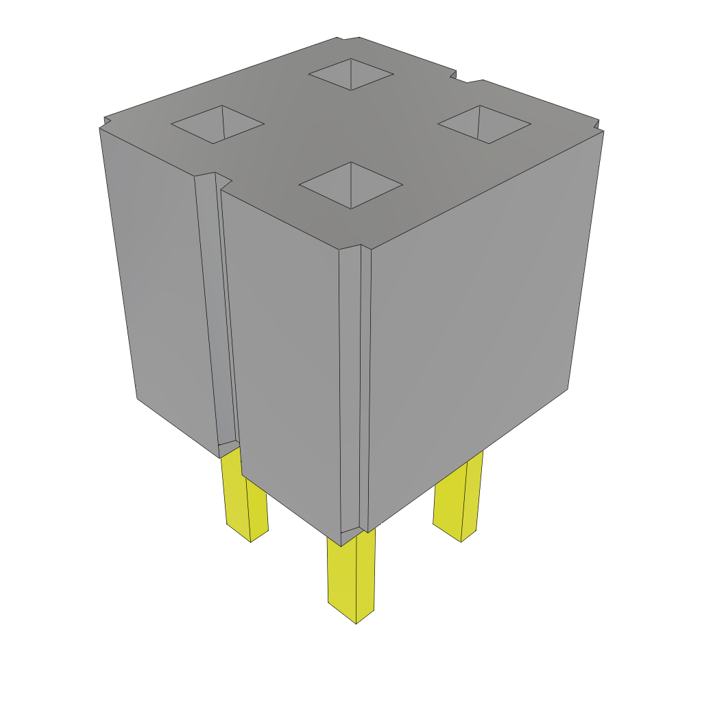 All Parts Power Products Batteries and Accessories Accessories Battery Housings-Cradles SLW-102-01-L-D by Samtec