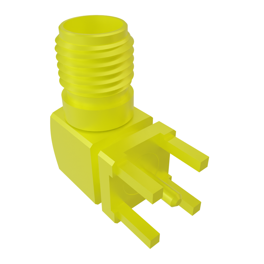 All Parts Connectors Coax RF SMA-J-P-H-RA-TH1 by Samtec