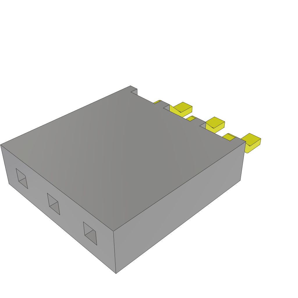 All Parts Power Products Batteries and Accessories Accessories Battery Housings-Cradles SMH-103-02-S-S-TR by Samtec