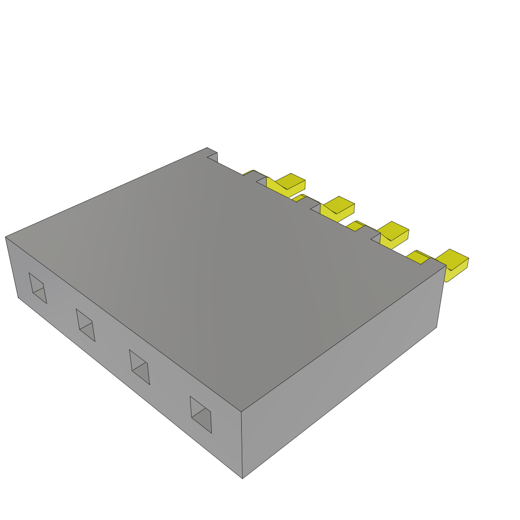 All Parts Power Products Batteries and Accessories Accessories Battery Housings-Cradles SMH-104-02-L-S by Samtec
