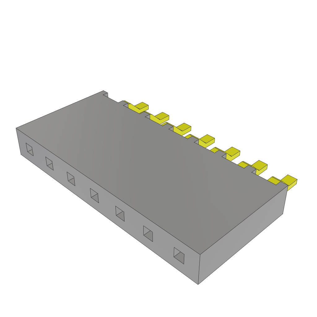 All Parts Power Products Batteries and Accessories Accessories Battery Housings-Cradles SMH-107-02-L-S by Samtec