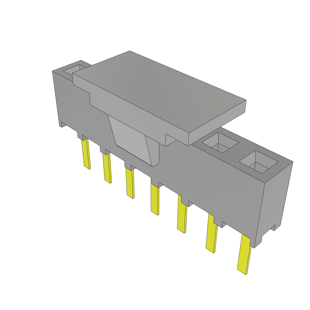 All Parts Connectors rugged connector SMM-107-01-SM-S-P by Samtec
