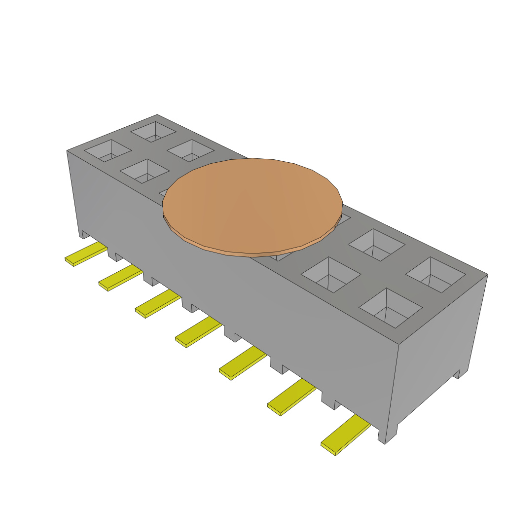 All Parts Connectors rugged connector SMM-107-02-L-D-K by Samtec