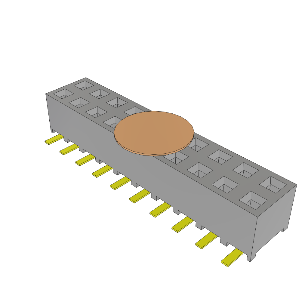 All Parts Connectors rugged connector SMM-110-02-F-D-K-TR by Samtec Inc.